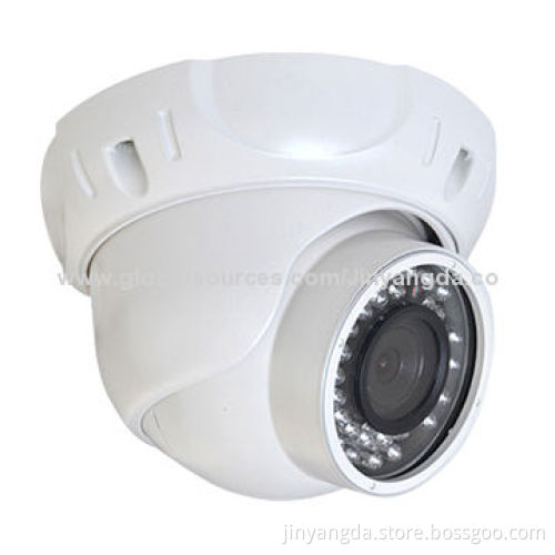Vandal-proof Dome IP Camera, 24-piece of LEDs, 30m IR Distance, 3.6mm Lens, 1,080PNew